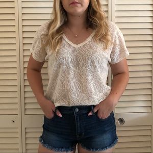 White lace blouse